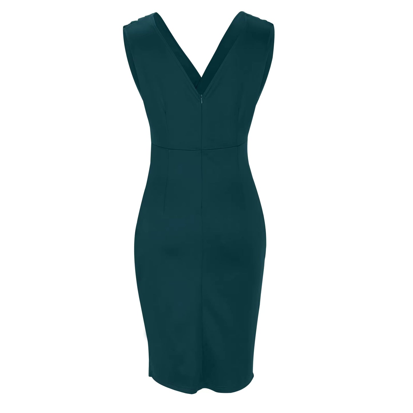 Robe Fendue Légère Sans Manches Taille Cintrée