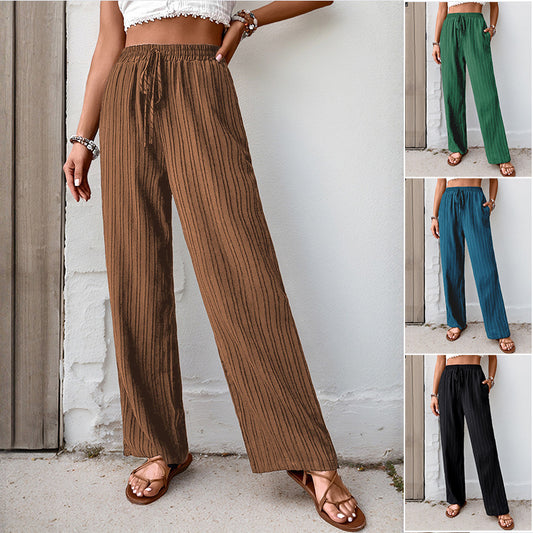 Pantalon Femme Casual à Jambe Droite  Confort Quotidien et Style Décontracté