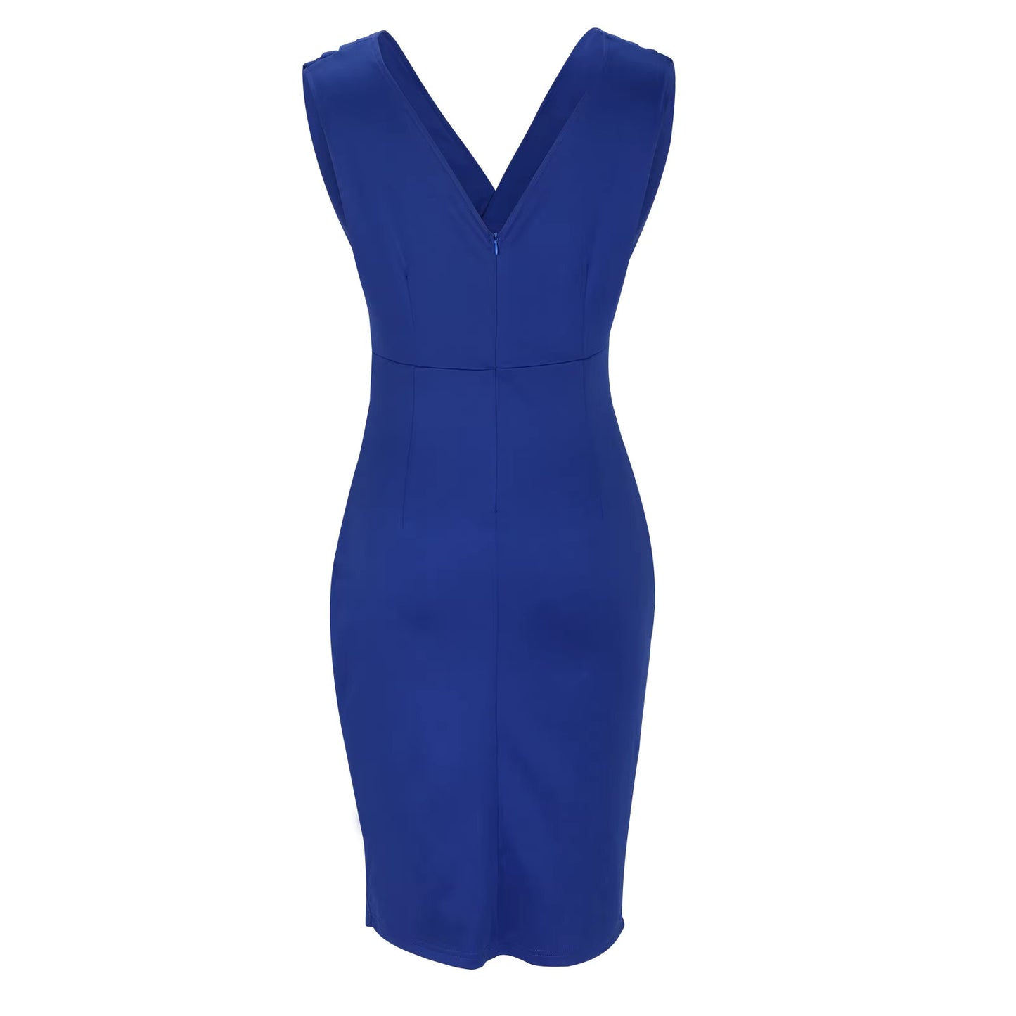 Robe Fendue Légère Sans Manches Taille Cintrée