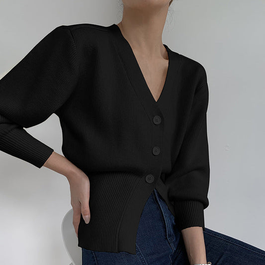 Cardigan Col V Décontractée